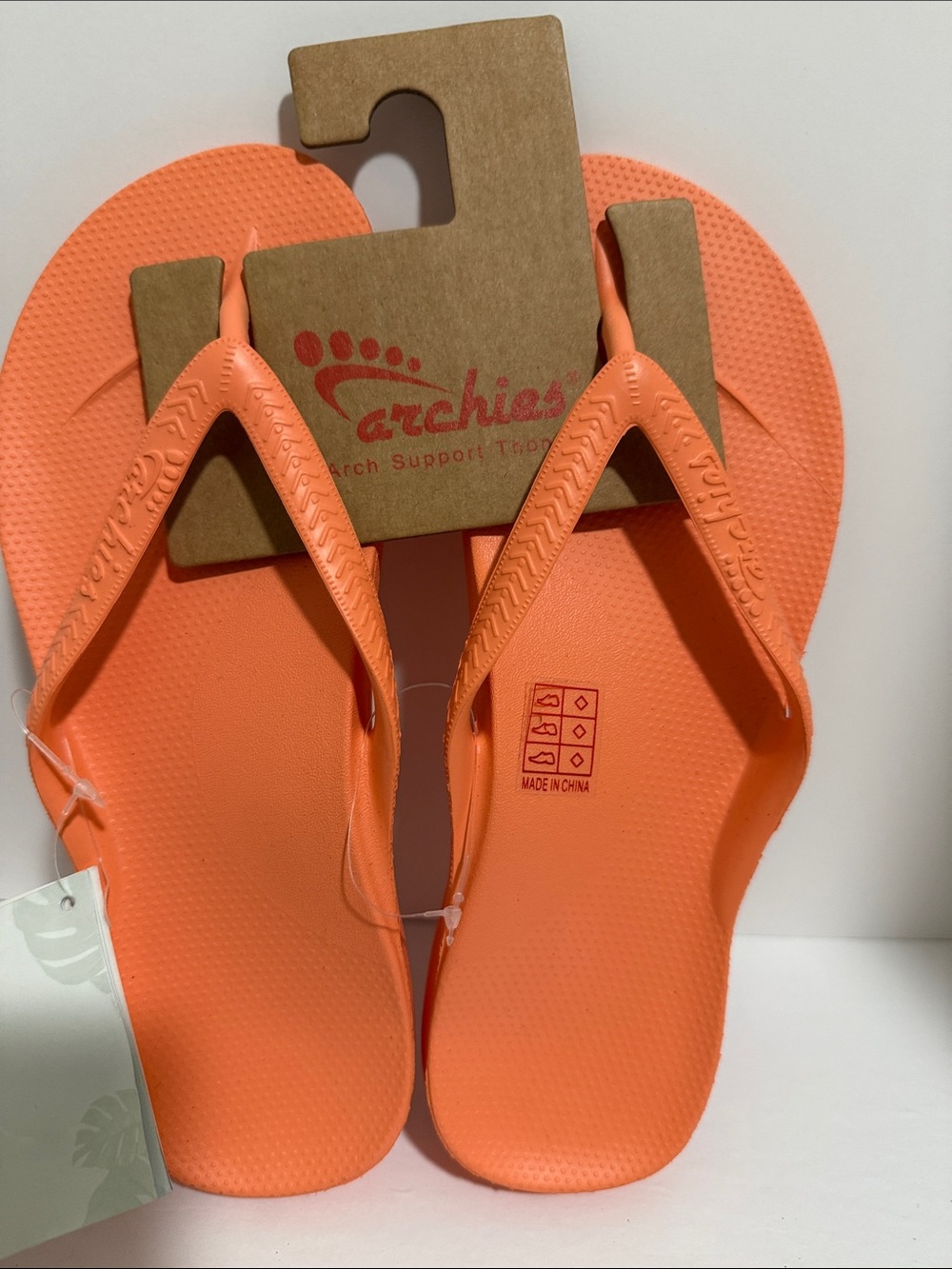 Women's Flip Flop Sandals - Coral Orange